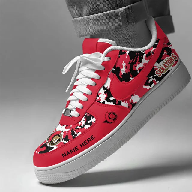 [SUPER SALE] NEW CUSTOMIZED NHL29 OSN OTTAWA SENATORS AF1 SHOES