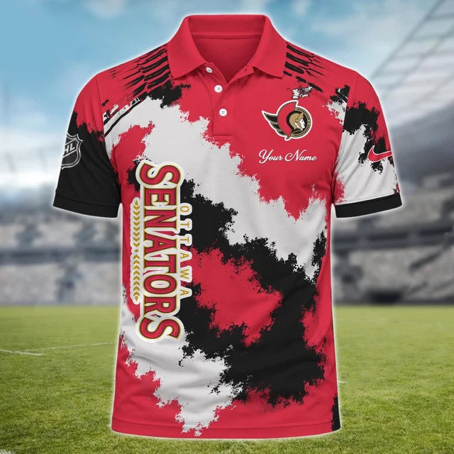 [SUPER SALE] NEW CUSTOMIZED NHL29 OSN OTTAWA SENATORS POLO SHIRT