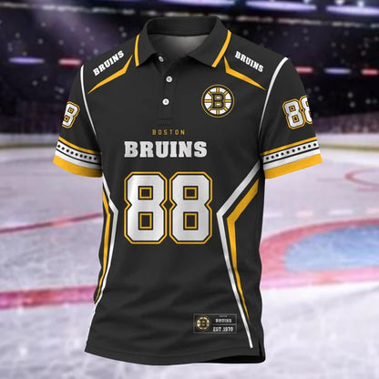 [SUPER SALE] NEW CUSTOMIZED NHL02 BTB BOSTON BRUINS POLO SHIRT