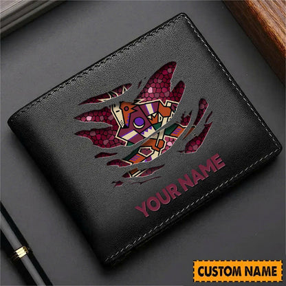 [SUPER SALE] NEW CUSTOMIZED NHL30 AZC ARIZONA COYOTES LEATHER WALLET