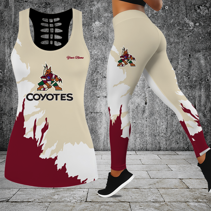 [SUPER SALE] NEW CUSTOMIZED NHL30 AZC ARIZONA COYOTES MEN'S DRAWSTRING CARGO SHORTS
