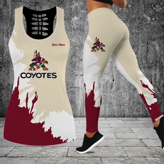 [SUPER SALE] NEW CUSTOMIZED NHL30 AZC ARIZONA COYOTES MEN'S DRAWSTRING CARGO SHORTS