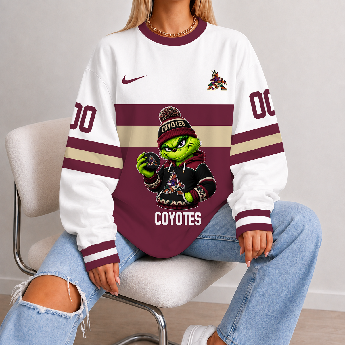 [SUPER SALE] NEW CUSTOMIZED NHL30 AZC ARIZONA COYOTES UNISEX SWEATSHIRT