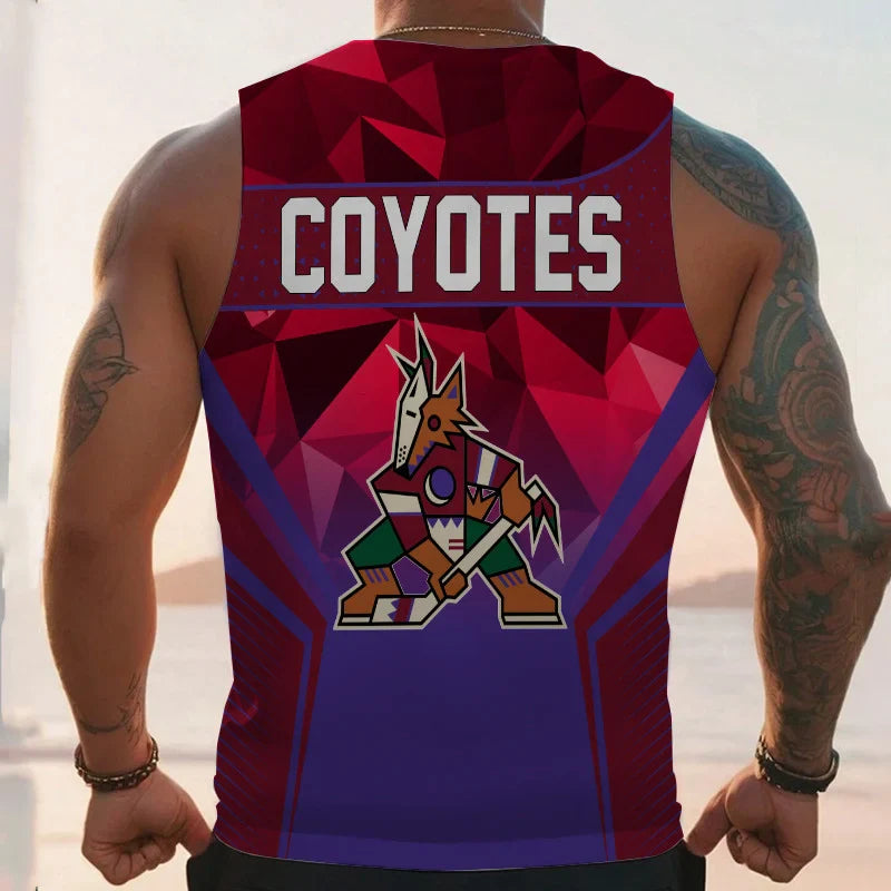 LIMITED EDITION - NEW CUSTOMIZED NHL30 AZ COYOTES UNISEX TANK TOP