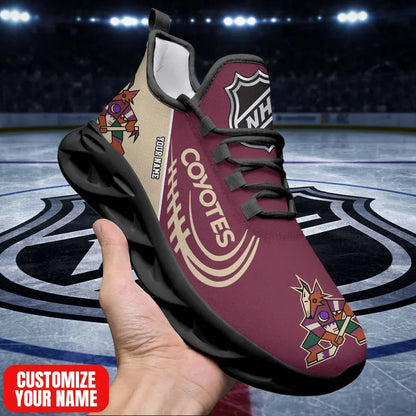 LIMITED EDITION - NEW CUSTOMIZED NHL30 AZC AZ COYOTES PREMIUM CLUNKY SNEAKERS