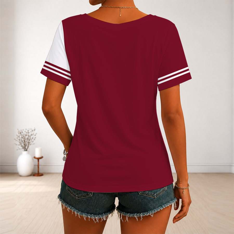 [SUPER SALE] NEW CUSTOMIZED NHL30 AZC ARIZONA COYOTES V-NECK FEMALE SHIRT