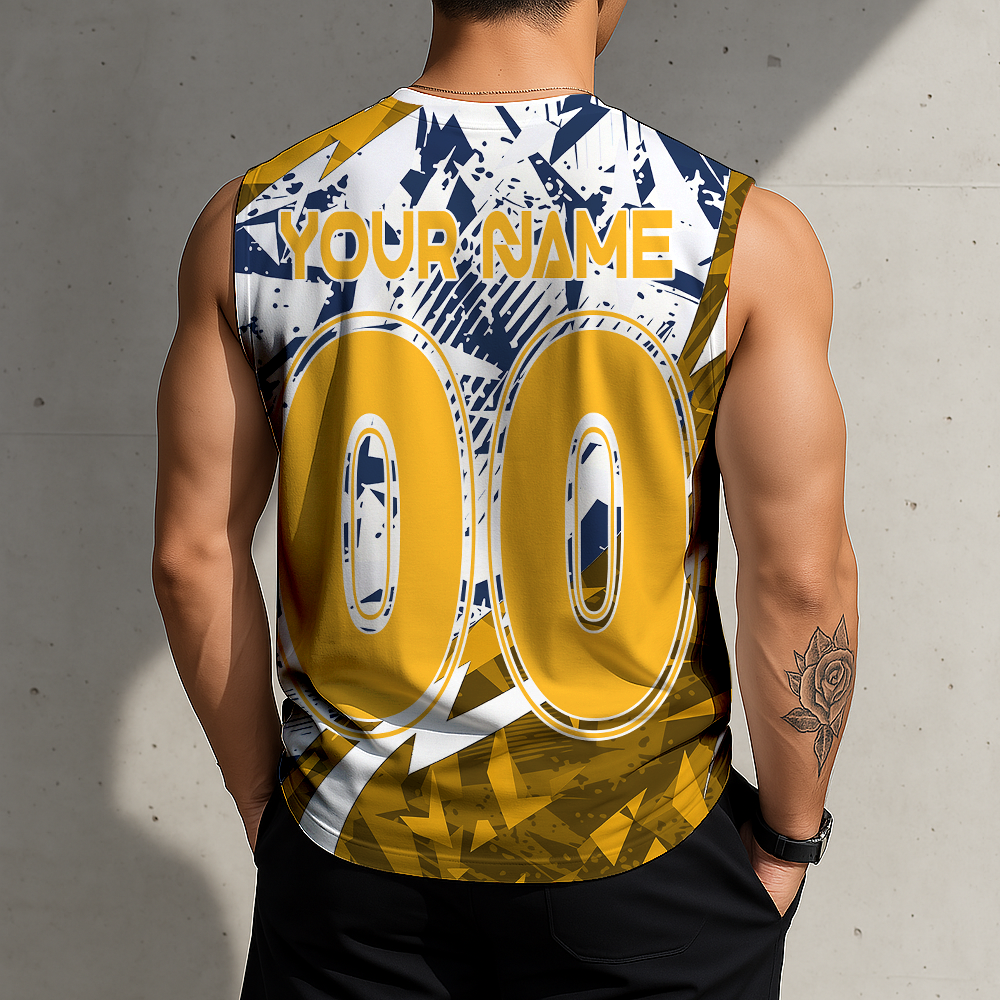 LIMITED EDITION - NEW CUSTOMIZED NHL31 NVP NASHVILLE PREDATORS TANK TOP & GYM SHIRT