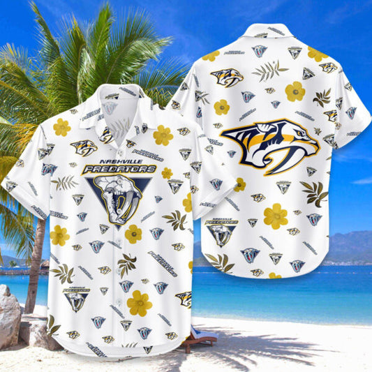 [SUPER SALE ]  NEW CUSTOMIZED NHL31 NVP NASHVILLE PREDATORS UNISEX HAWAIIAN SHIRT