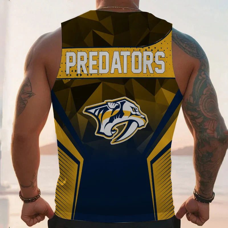 LIMITED EDITION - NEW CUSTOMIZED NHL31 NV PREDATORS UNISEX TANK TOP