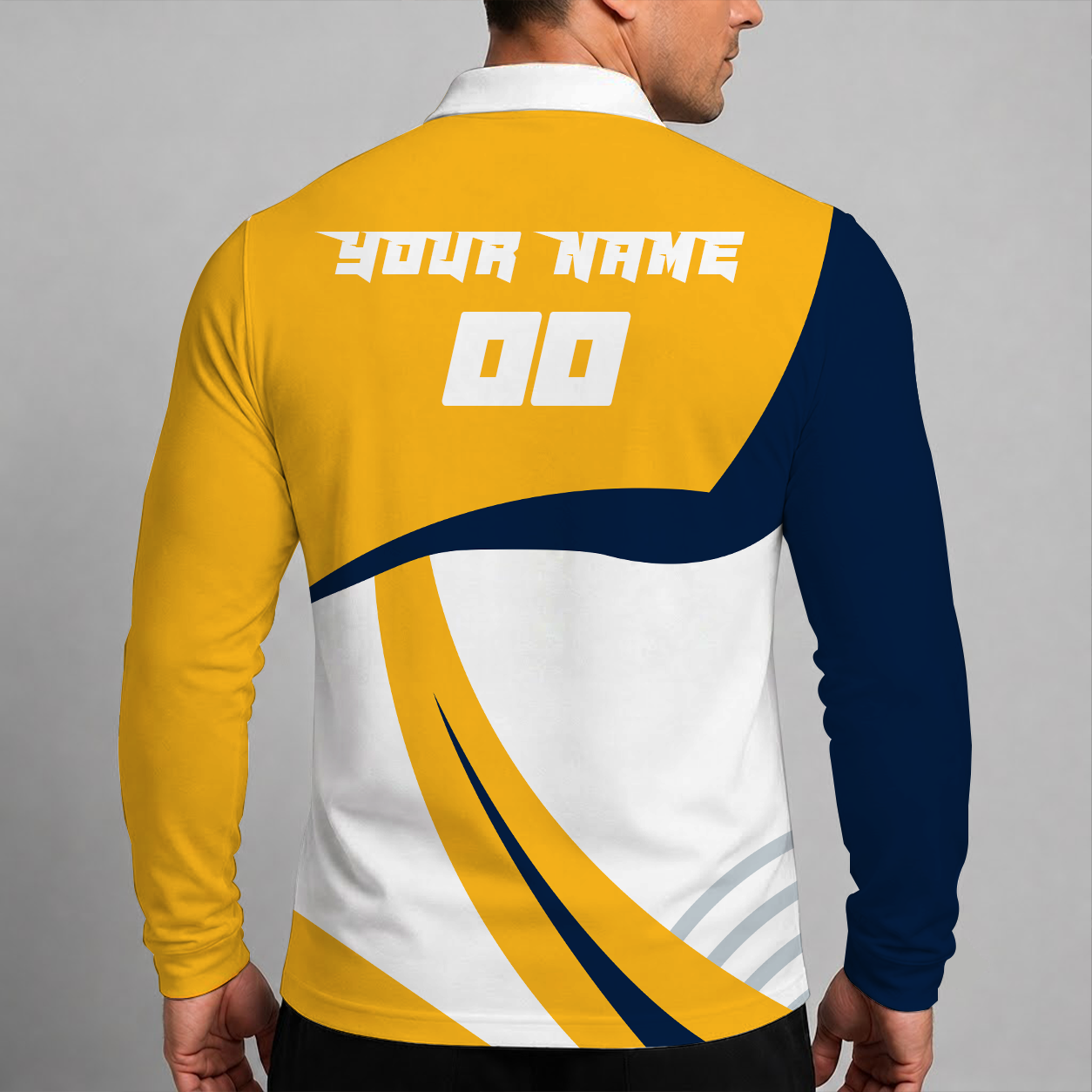 [SUPER SALE] NEW CUSTOMIZED NHL31 NVP NASHVILLE PREDATORS MEN LONG SLEEVE POLO