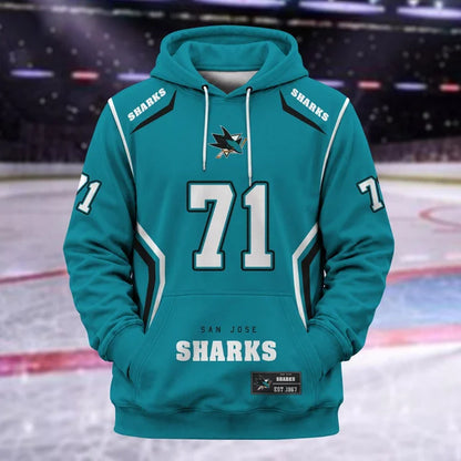 [SUPER SALE] NEW CUSTOMIZED NHL32 SJS SAN JOSE SHARKS T-SHIRT, HOODIE, ZIP HOODIE