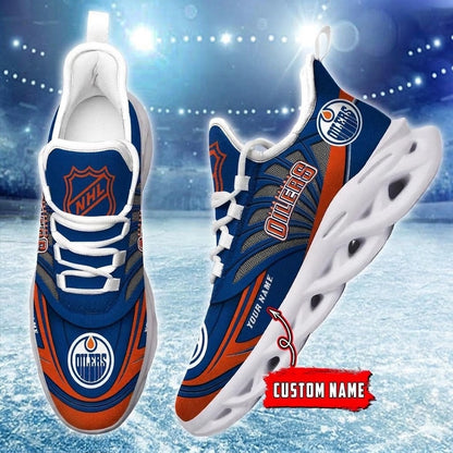 [SUPER SALE] NEW CUSTOMIZED NHL03 EMO EDMONTON OILERS CLUNKY SNEAKERS