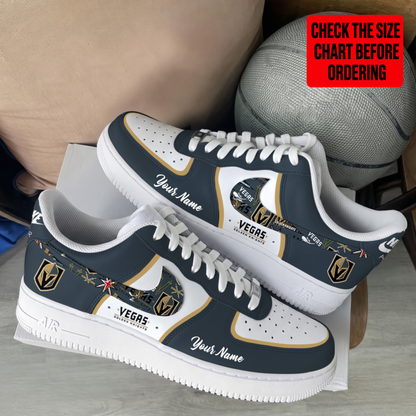 [SUPER SALE] NEW CUSTOMIZED NHL04 VGK VEGAS GOLDEN KNIGHTS AF1 SHOES