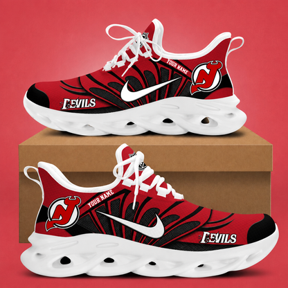 [SUPER SALE] NEW CUSTOMIZED NHL06 NJD NEW JERSEY DEVILS CLUNKY SNEAKERS