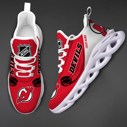 [SUPER SALE] NEW CUSTOMIZED NHL06 NJD NEW JERSEY DEVILS CLUNKY SNEAKERS