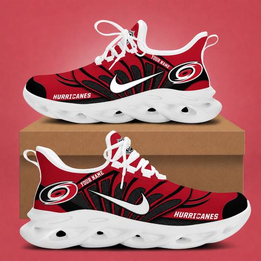 [SUPER SALE] NEW CUSTOMIZED NHL07 CLH CAROLINA HURRICANES CLUNKY SNEAKERS