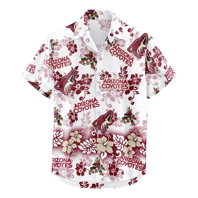 [SUPER SALE ] NEW CUSTOMIZED NHL30 AZC ARIZONA COYOTES UNISEX HAWAIIAN SHIRT & SHORTS SET