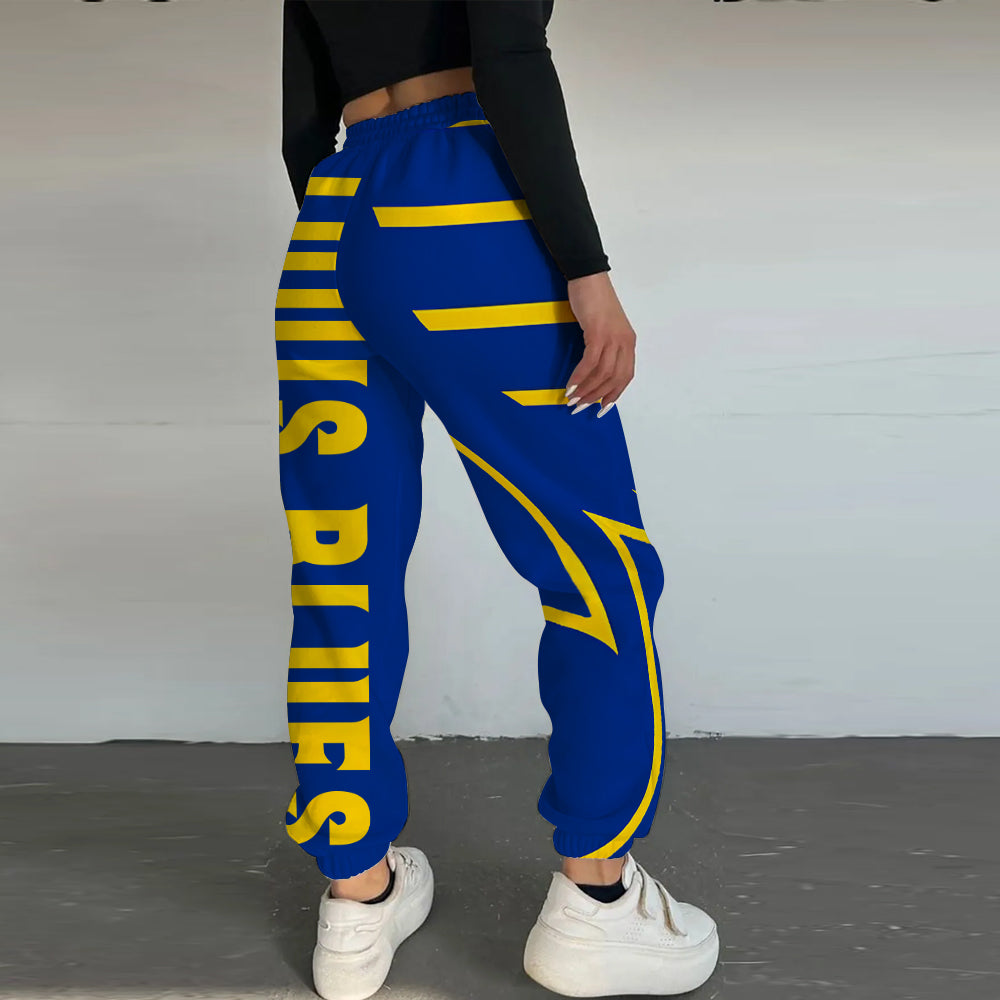LIMITED EDITION - NEW CUSTOMIZED NHL14 SLB ST. LOUIS BLUES LONG PANTS