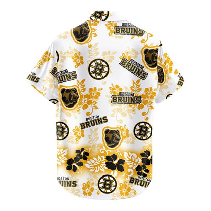 [SUPER SALE ] NEW CUSTOMIZED NHL02 BTB BOSTON BRUINS UNISEX HAWAIIAN SHIRT & SHORTS SET