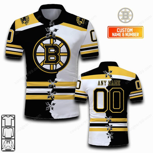 LIMITED EDITION - NEW CUSTOMIZED NHL02 BTB BOSTON BRUINS UNISEX T-SHIRT, POLO, HOODIE & JACKETS