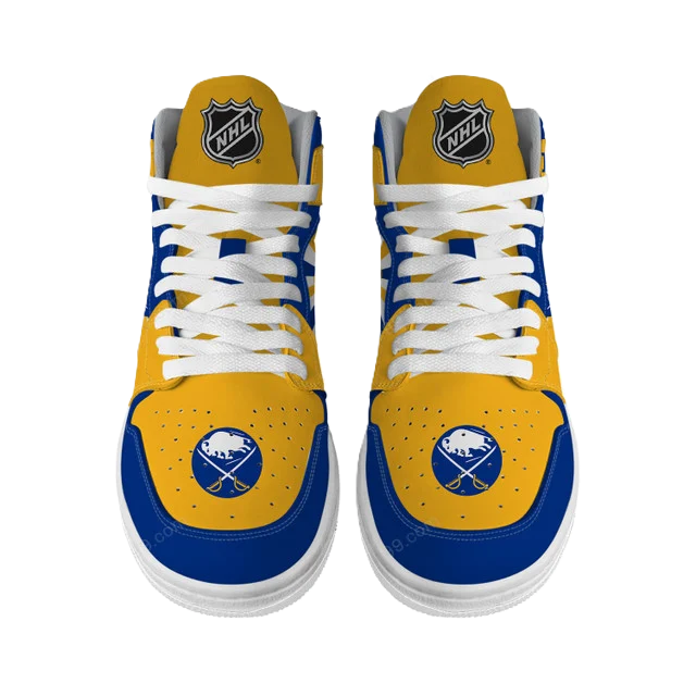 [SUPER SALE] NEW CUSTOMIZED NHL28 BF SABRES AIR JORDAN SNEAKERS