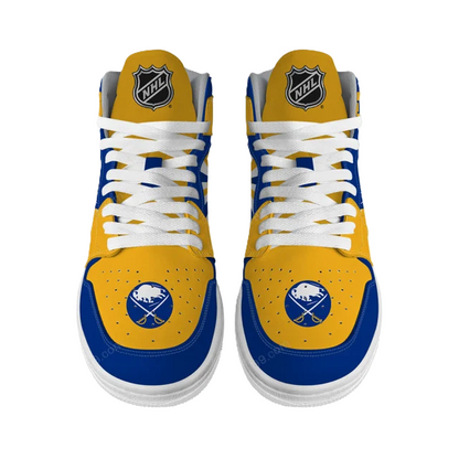 [SUPER SALE] NEW CUSTOMIZED NHL28 BF SABRES AIR JORDAN SNEAKERS