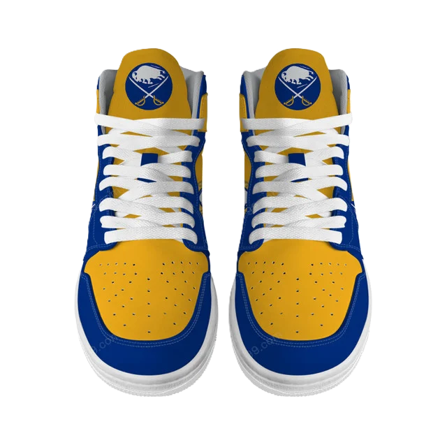 [SUPER SALE] NEW CUSTOMIZED NHL28 BF SABRES AIR JORDAN SNEAKERS