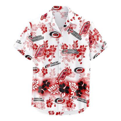 [SUPER SALE ] NEW CUSTOMIZED NHL07 CLH CAROLINA HURRICANES UNISEX HAWAIIAN SHIRT & SHORTS SET