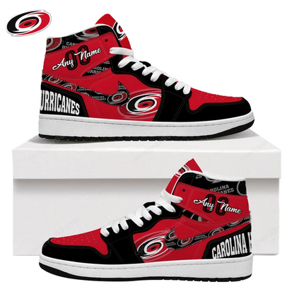 [SUPER SALE] NEW CUSTOMIZED NHL07 CR HURRICANES AIR JORDAN SNEAKERS