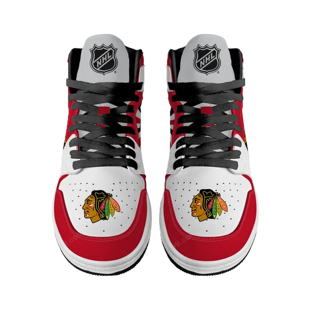 [SUPER SALE] NEW CUSTOMIZED NHL08 CC BLACKHAWKS AIR JORDAN SNEAKERS