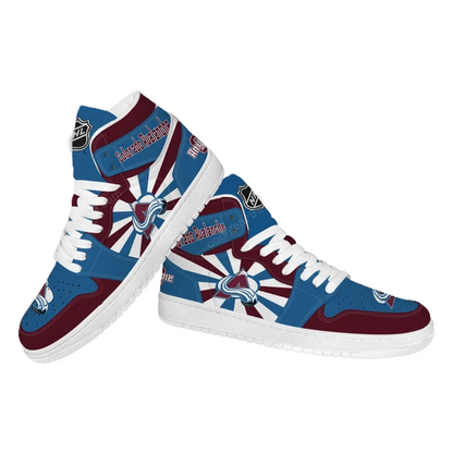 [SUPER SALE] NEW CUSTOMIZED NHL05 CL AVALANCHE AIR JORDAN SNEAKERS