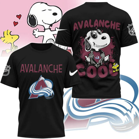 LIMITED EDITION - NEW CUSTOMIZED NHL05 CAL COLORADO AVALANCHE X SNOOPY T-SHIRT, SWEATSHIRT, HOODIE & ZIP HOODIE