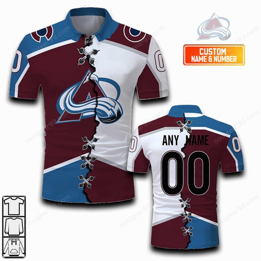 LIMITED EDITION - NEW CUSTOMIZED NHL05 CAL COLORADO AVALANCHE UNISEX T-SHIRT, POLO, HOODIE & JACKETS