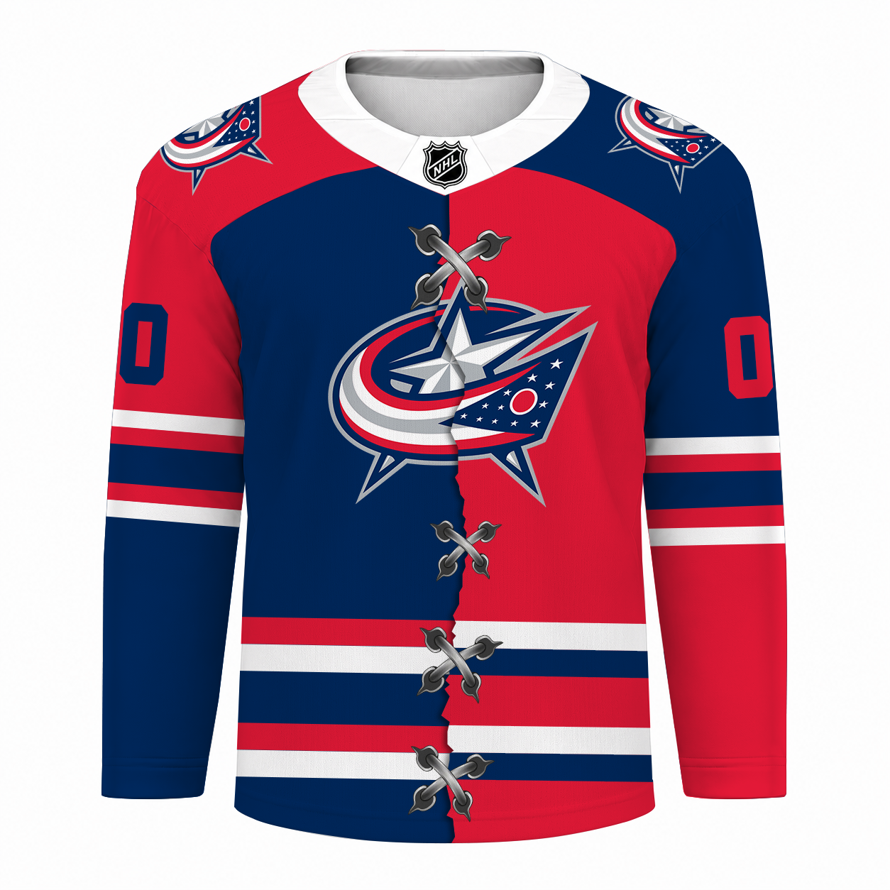 LIMITED EDITION - NEW CUSTOMIZED NHL18 CBJ COLUMBUS BLUE JACKETS UNISEX HOCKEY JERSEY
