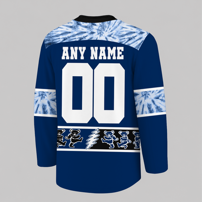 [SUPER SALE] NEW CUSTOMIZED NHL18 CBJ COLUMBUS BLUE JACKETS UNISEX HOCKEY JERSEY
