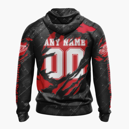 LIMITED EDITION - NEW CUSTOMIZED NHL22 DRW DETROIT RED WINGS UNISEX T-SHIRT, POLO, HOODIE & JACKETS