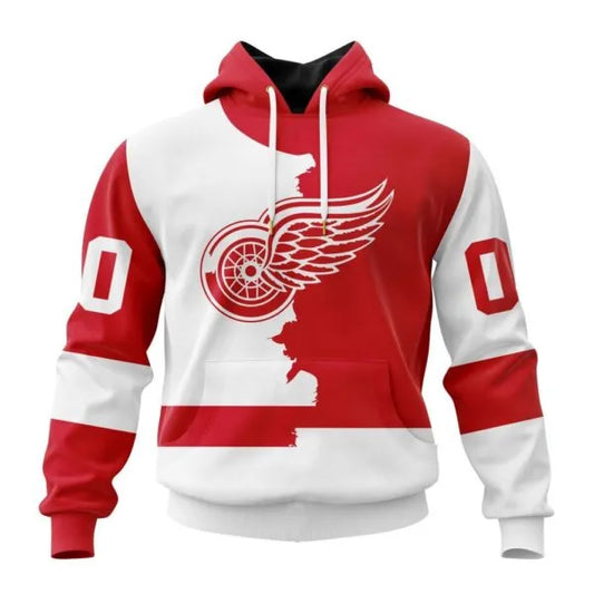LIMITED EDITION - NEW CUSTOMIZED NHL22 DRW DETROIT RED WINGS UNISEX T-SHIRT, POLO, HOODIE & JACKETS