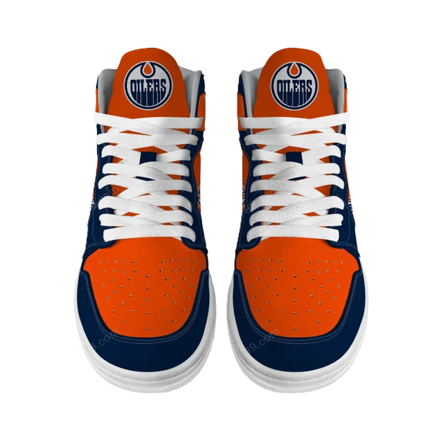 [SUPER SALE] NEW CUSTOMIZED NHL03 ED OILERS AIR JORDAN SNEAKERS