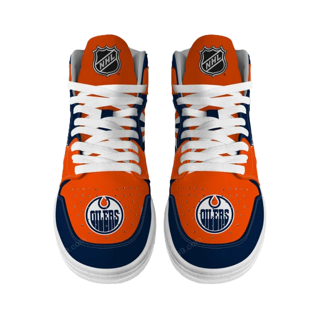 [SUPER SALE] NEW CUSTOMIZED NHL03 ED OILERS AIR JORDAN SNEAKERS