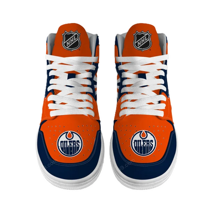[SUPER SALE] NEW CUSTOMIZED NHL03 ED OILERS AIR JORDAN SNEAKERS