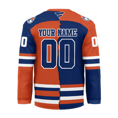 LIMITED EDITION - NEW CUSTOMIZED NHL03 EMO EDMONTON OILERS UNISEX HOCKEY JERSEY