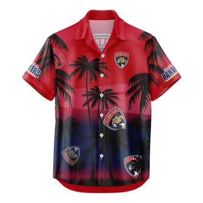 LIMITED EDITION - NEW CUSTOMIZED NHL01 FPT FLORIDA PANTHERS UNISEX HAWAIIAN SHIRT & SHORTS SET