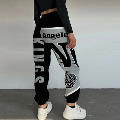 LIMITED EDITION - NEW CUSTOMIZED NHL16 LAK LOS ANGELES KINGS LONG PANTS