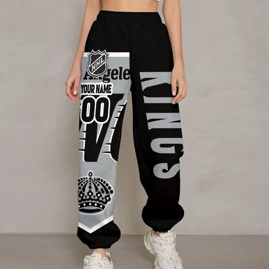 LIMITED EDITION - NEW CUSTOMIZED NHL16 LAK LOS ANGELES KINGS LONG PANTS