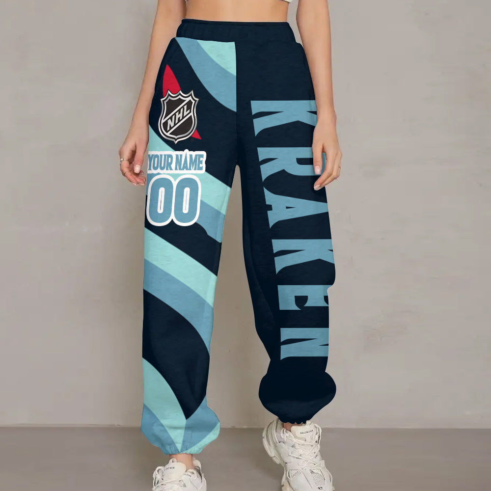 LIMITED EDITION - NEW CUSTOMIZED NHL20 STK SEATTLE KRAKEN LONG PANTS