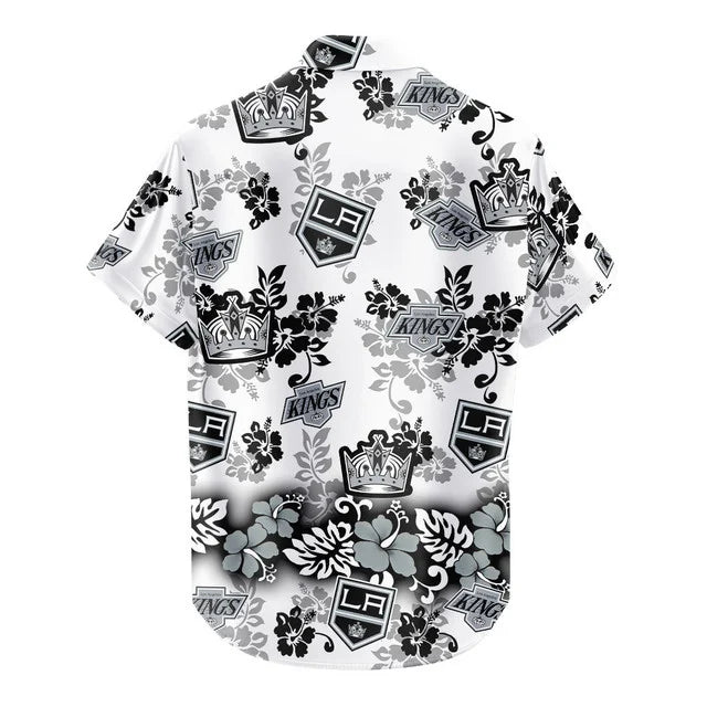 [SUPER SALE ] NEW CUSTOMIZED NHL16 LAK LOS ANGELES KINGS UNISEX HAWAIIAN SHIRT & SHORTS SET