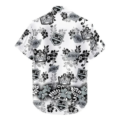[SUPER SALE ] NEW CUSTOMIZED NHL16 LAK LOS ANGELES KINGS UNISEX HAWAIIAN SHIRT & SHORTS SET