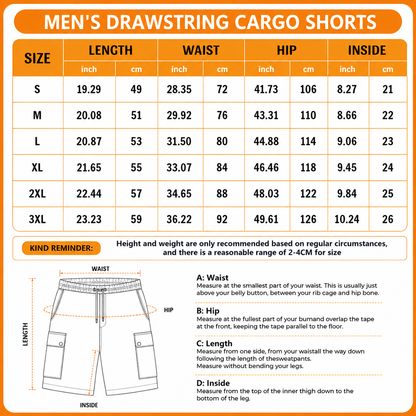 [SUPER SALE] NEW CUSTOMIZED NHL32 SJS SAN JOSE SHARKS MEN'S DRAWSTRING CARGO SHORTS