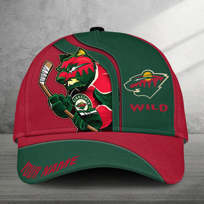 LIMITED EDITION - NEW CUSTOMIZED NHL13 MNW MINNESOTA WILD CLASSIC CAP