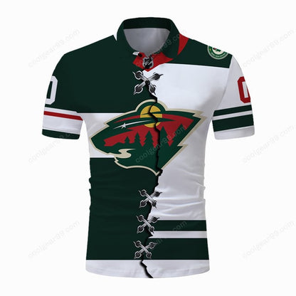 LIMITED EDITION - NEW CUSTOMIZED NHL13 MNW MINNESOTA WILD UNISEX T-SHIRT, POLO, HOODIE & JACKETS